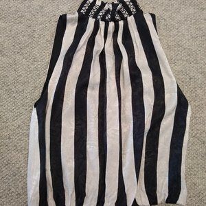 Alice + Olivia Trudy Smocked Neck Blouse